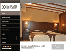Tablet Screenshot of elmolinodefloren.com